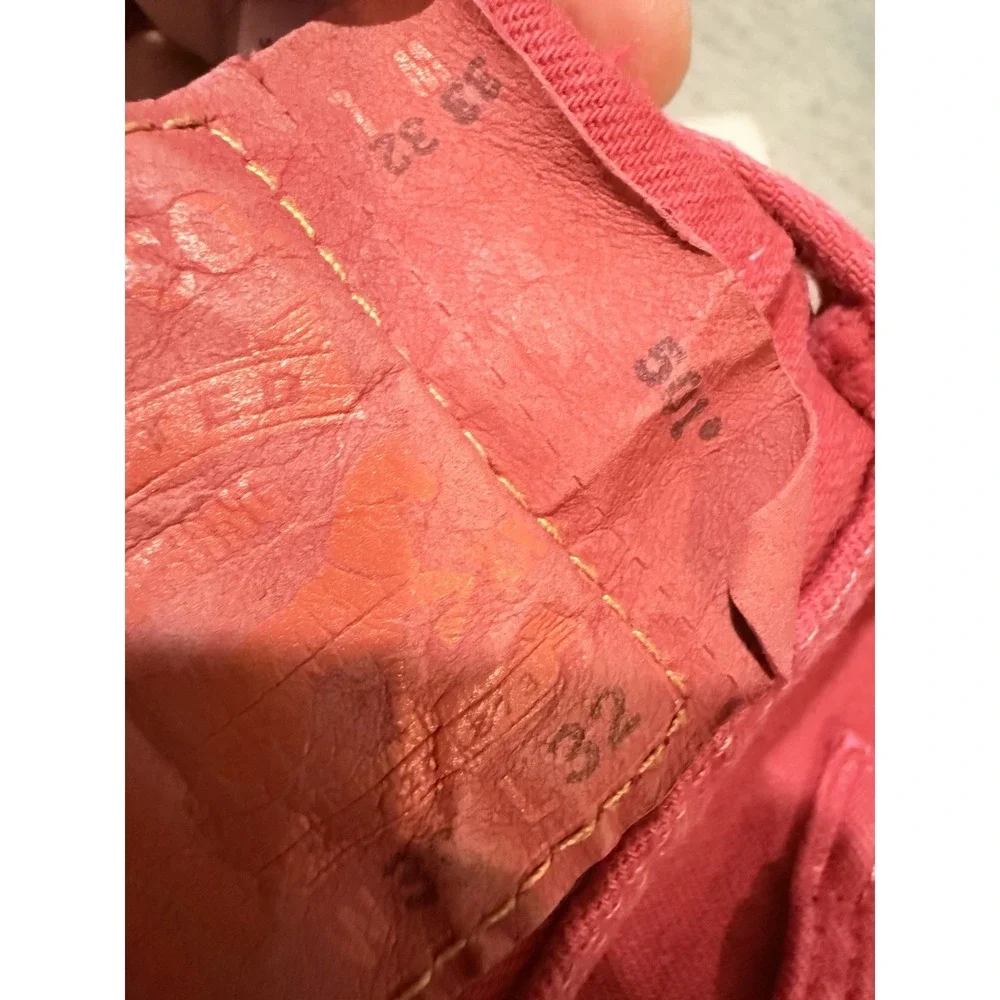 Vintage Levi's 501  Women's Button Fly 33x32‎  Red Excellent Cond.